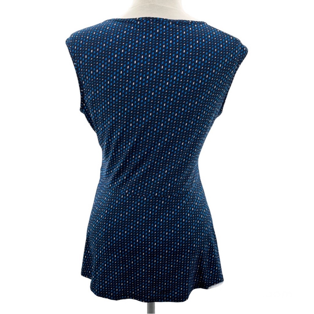 Roz and Ali Sleeveless Top Peplum Tank Silky Soft Small - Picture 2 of 10